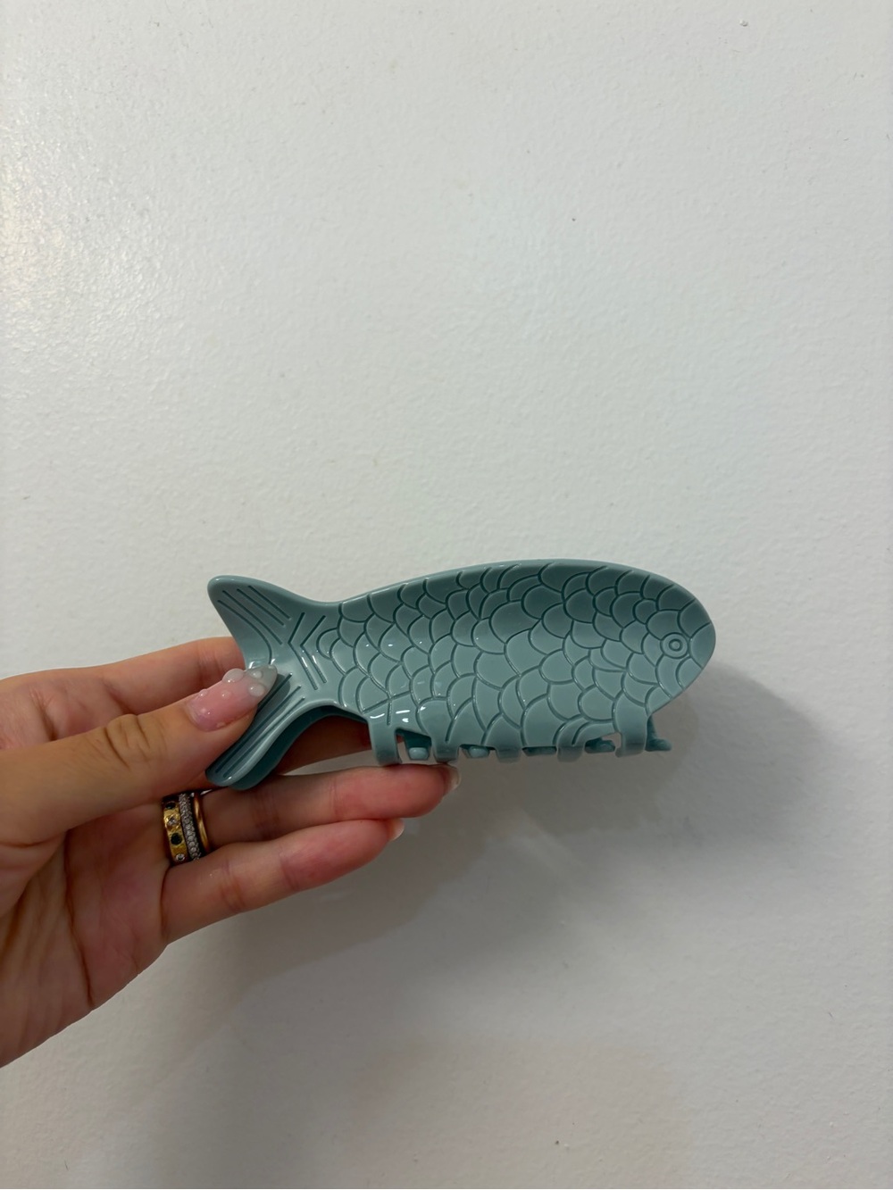 SET Active Teal Fish Hair Clip NWOT